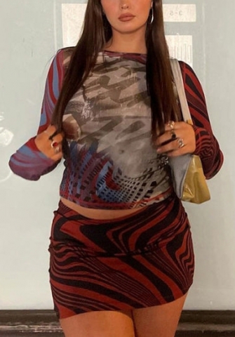 021 Styles Women Fashion Fall & Winter INS Styles Long Sleeve Two Piece Dress