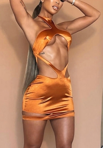 (Real Image)2021 Styles Women Fashion Fall & Winter INS Styles Cut Out Club Dress