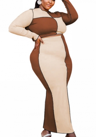 (Plus Size)2022 Styles Women Fashion Spring INS Styles Two Piece Dress