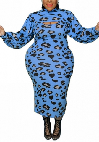 (Plus Size)2022 Styles Women Fashion Spring INS Styles Pring Long Sleeve Maxi Dress