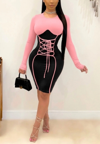 (Real Image)2022 Styles Women Fashion Spring INS Styles Long Sleeve Club Dress