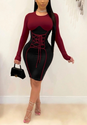 (Real Image)2022 Styles Women Fashion Spring INS Styles Long Sleeve Club Dress