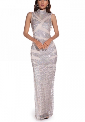 (Real Image)2022 Styles Women Fashion Spring INS Styles Sequin Maxi Dress