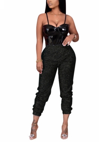 (Only Long Pants)(Real Image)2022 Styles Women Fashion Spring INS Styles Sequins Long Pants