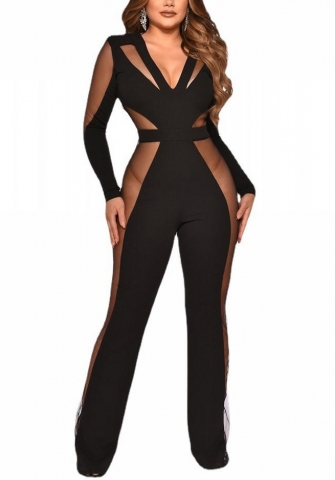 (Real Image)2022 Styles Women Fashion Spring INS Styles Mesh Jumpsuit