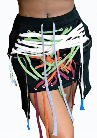 (Only Bottom)(Real Image)2022 Styles Women Fashion Spring INS Styles Bandage Skirts