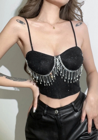 2022 Styles Women Fashion Spring INS Styles Sequin Tank Tops