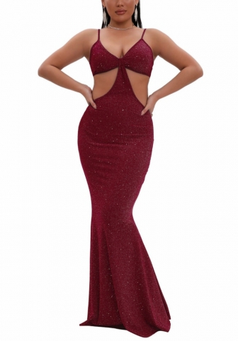 (Real Image)2022 Styles Women Fashion Spring INS Styles Sequins Maxi Dress