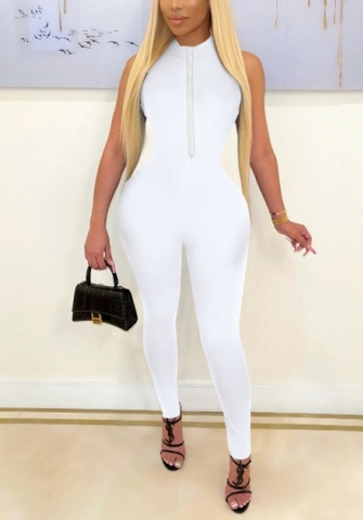 (Real Image)2022 Styles Women Fashion Spring INS Styles Front Zipper Jumpsuit