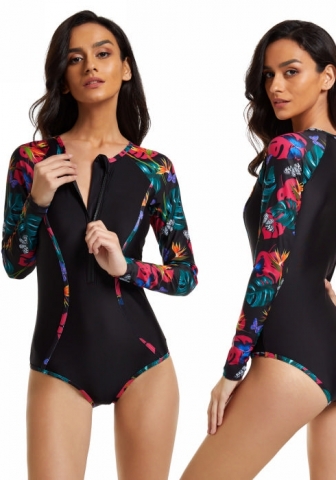 (Real Image)2022 Styles Women Fashion Summer INS Styles Surfing Wetsuit Sun-proof Swimwear