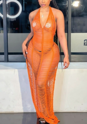 (Real Image)2022 Styles Women Fashion Spring INS Styles Sweater Maxi Dress