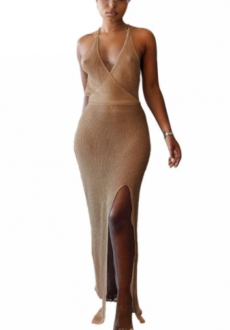 (Real Image)2022 Styles Women Fashion Spring INS Styles Sweater Maxi Dress