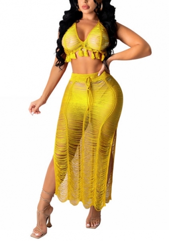 (Real Image)2022 Styles Women Fashion Spring INS Styles Sweater Maxi Dress