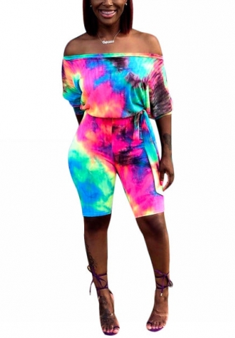 (Real Image)2022 Styles Women Fashion Spring INS Styles Print Jumpsuit