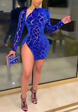 (Real Image)2022 Styles Women Fashion Spring INS Styles Velvet Long Sleeve Mini Dress