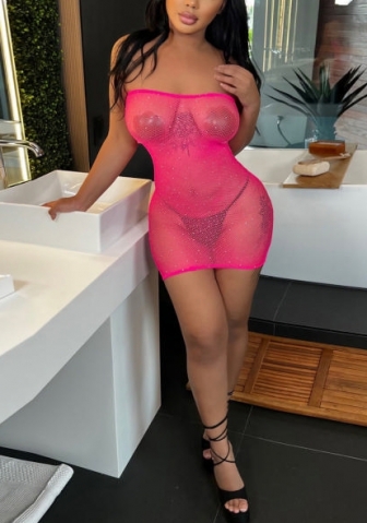 (Real Image)2022 Styles Women Fashion Spring INS Styles Mesh Club Dress