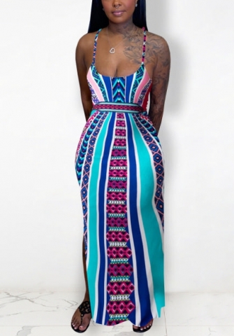 (Real Image)2022 Styles Women Fashion Spring INS Styles Strap Maxi Dress