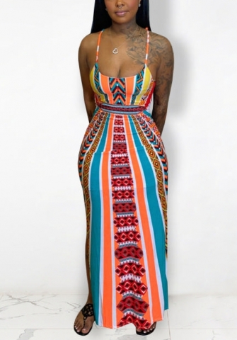 2022 Styles Women Fashion Spring INS Styles Strap Maxi Dress