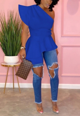 (Real Image)2022 Styles Women Fashion Spring INS Styles  Ruffle Tops