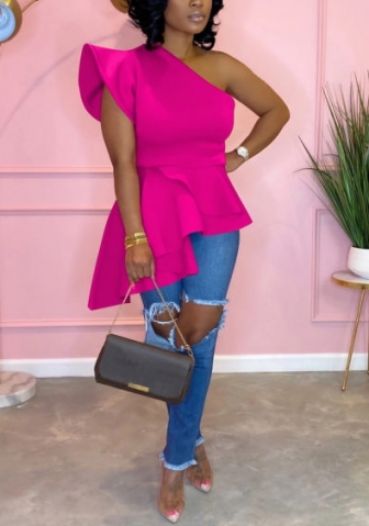 (Real Image)2022 Styles Women Fashion Spring INS Styles  Ruffle Tops