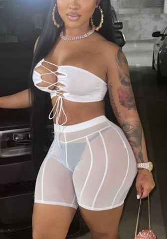 (Only Short Pants)2022 Styles Women Fashion Spring INS Styles Mesh Short Pants