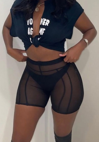 (Only Short Pants)2022 Styles Women Fashion Spring INS Styles Mesh Short Pants