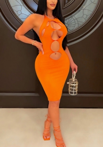 (Real Image)2022 Styles Women Sexy Spring INS Styles Cut Out Club Dress