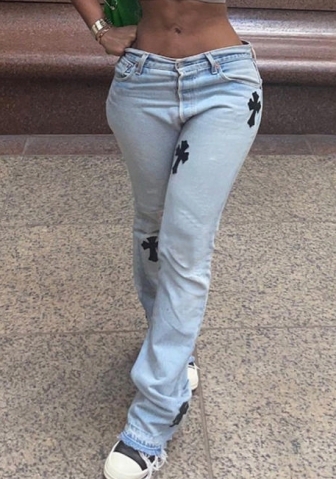 (Real Image)2022 Styles Women Fashion Summer INS Styles Jeans Long Pants