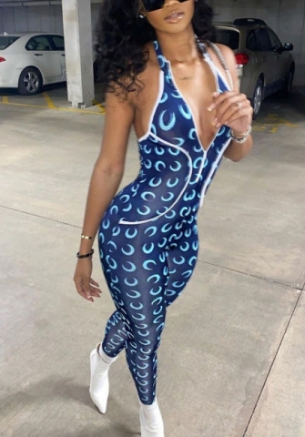 (Real Image)2022 Styles Women Fashion Summer INS Styles Backless Halter Jumpsuit