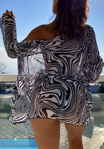 (Real Image)2022 Styles Women Fashion Summer INS Styles Print 3 Piece Swimsuits