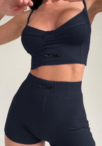 (Real Image)2022 Styles Women Fashion Summer INS Styles Strap Short Two Pieces Suit