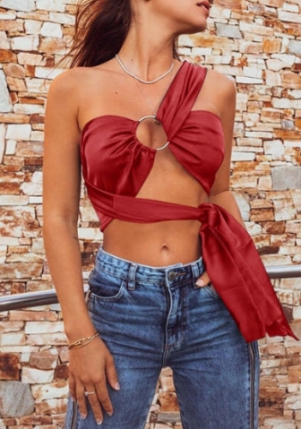 2022 Styles Women Fashion Summer INS Styles Bandage Tops