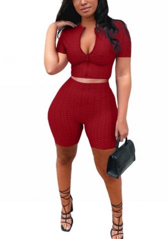 2022 Styles Women Fashion Summer INS Styles Solid Color Short Two Pieces Suit
