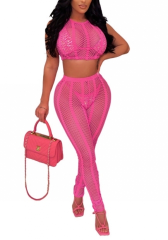 (Not Bikini Set)2022 Styles Women Fashion Summer INS Styles Net Hollow Two Pieces Suit