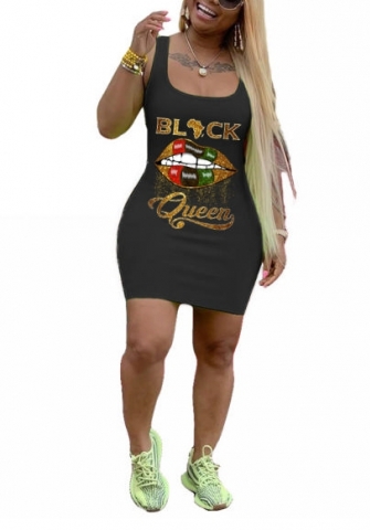 2022 Styles Women Fashion Summer INS Styles Print Mini Dress