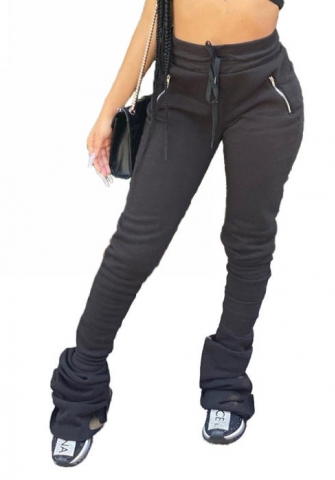 2022 Styles Women Fashion Summer INS Styles Solid Color Bottom Ruffle Long Pants