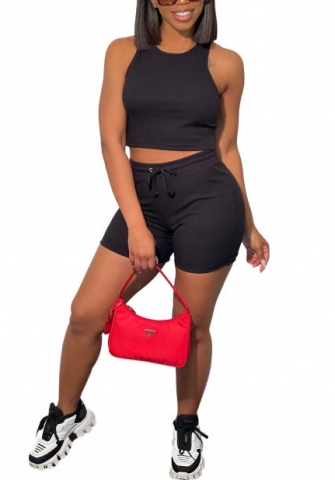 2022 Styles Women Fashion Summer INS Styles Solid Color Short Two Pieces Suit