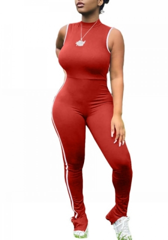 2022 Styles Women Fashion Summer INS Styles Solid Color Sleeveless Jumpsuit