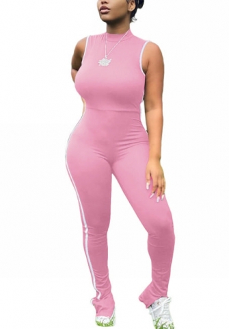 2022 Styles Women Fashion Summer INS Styles Solid Color Sleeveless Jumpsuit