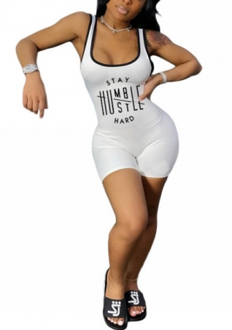 2022 Styles Women Fashion Summer INS Styles Print Strap Jumpsuit Romper