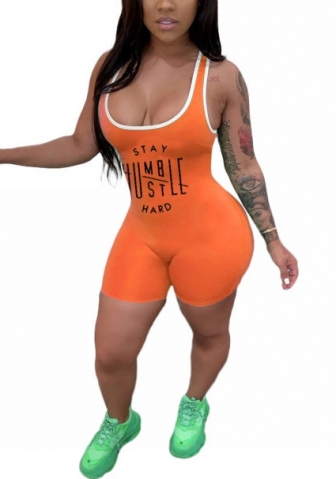 2022 Styles Women Fashion Summer INS Styles Print Strap Jumpsuit Romper