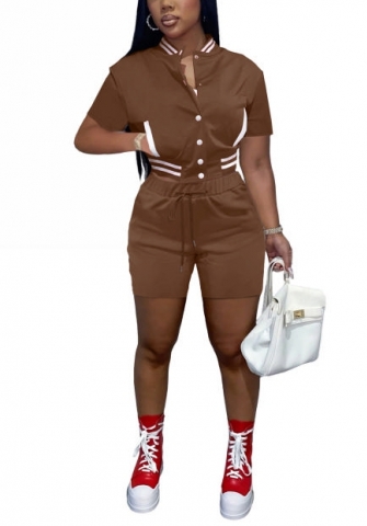 2022 Styles Women Fashion Summer INS Styles Solid Color Short Two Pieces Suit