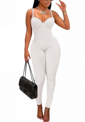 2022 Styles Women Fashion Summer INS Styles Solid Color Strap Jumpsuit