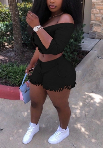 2022 Styles Women Fashion Summer INS Styles Solid Color Short Two Pieces Suit