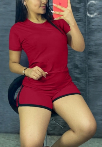 2022 Styles Women Fashion Summer INS Styles Solid Color Short Two Pieces Suit