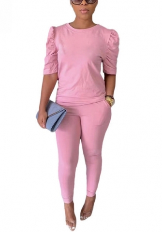 2022 Styles Women Fashion Summer INS Styles Solid Color Two Pieces Suit