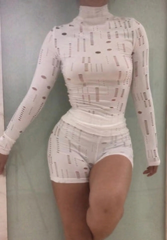 (Real Image)2022 Styles Women Fashion Summer INS Styles Hollow Two Piece Suit