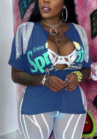 2022 Styles Women Fashion Summer INS Styles Print Tee