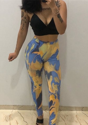 (Real Image)2022 Styles Women Fashion Summer INS Styles Print Legging