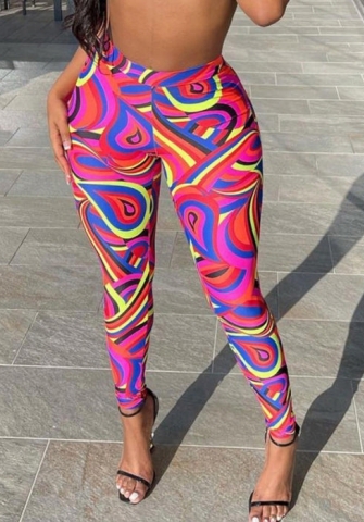 2022 Styles Women Fashion Summer INS Styles Print Legging Long Pants